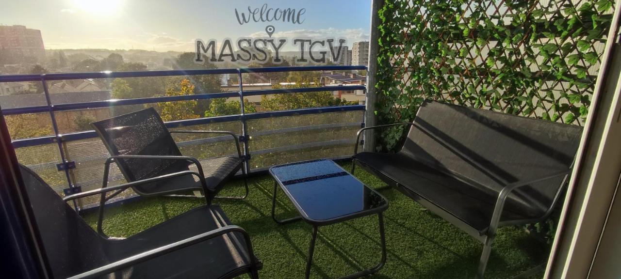 T4 Massy Tgv By Beds4Wanderlust - 80M2 Avec Terrasse Et Bureau - Proche Coulee Verte - Ideal Pro Ou Famille Bagian luar foto