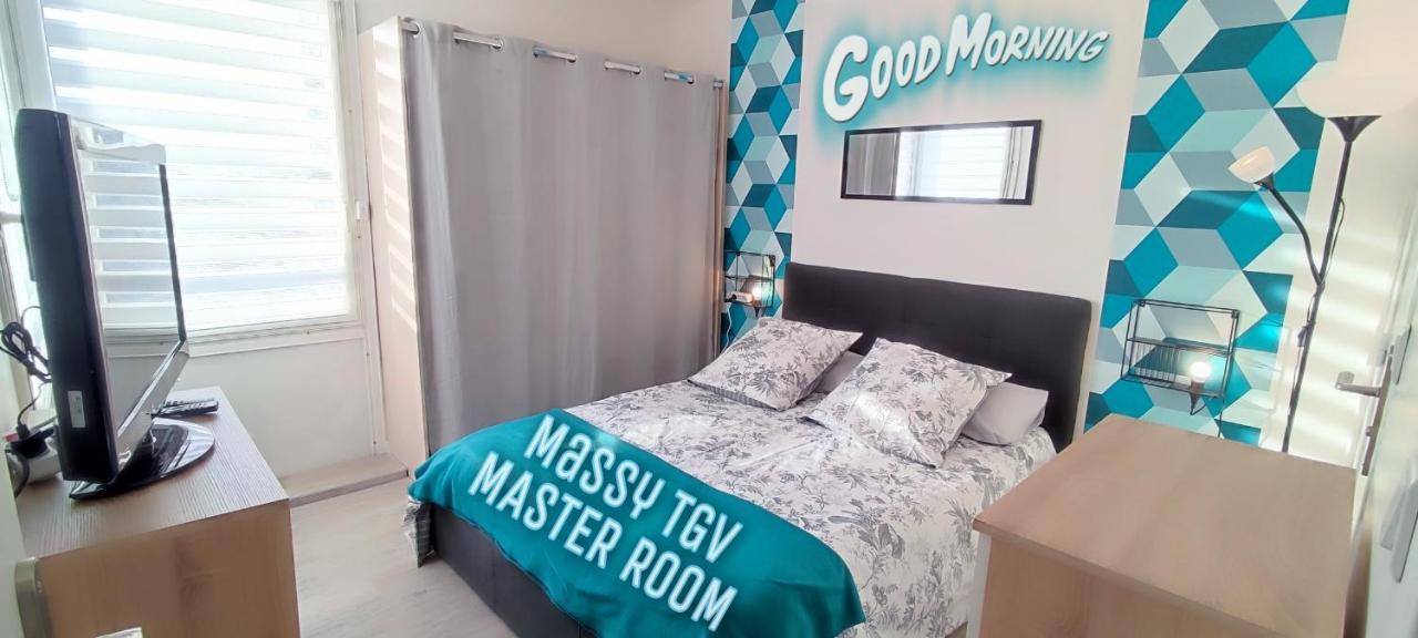T4 Massy Tgv By Beds4Wanderlust - 80M2 Avec Terrasse Et Bureau - Proche Coulee Verte - Ideal Pro Ou Famille Bagian luar foto