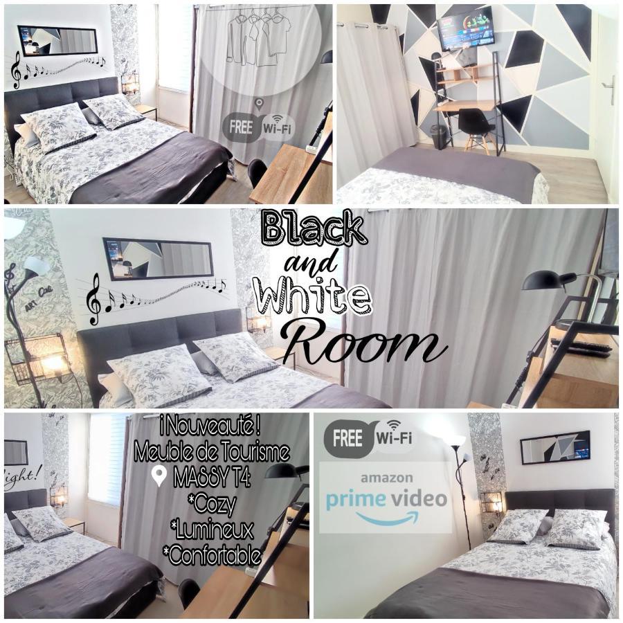T4 Massy Tgv By Beds4Wanderlust - 80M2 Avec Terrasse Et Bureau - Proche Coulee Verte - Ideal Pro Ou Famille Bagian luar foto
